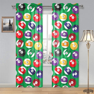 Billiard Ball Pattern Print Design 02 Gauze Curtain