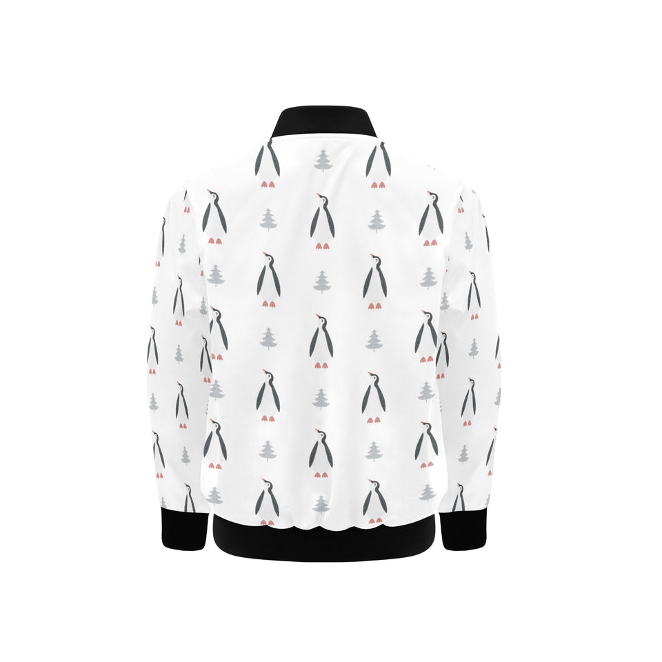 Penguin pattern Kids' Boys' Girls' Bomber Jacket