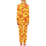 Fire flame design pattern Women's All Over Print Pajama Set