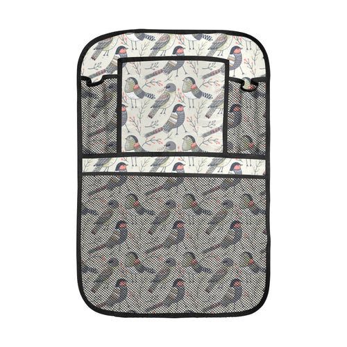 Pigeon Pattern Print Design 04 Car Seat Back Organizer