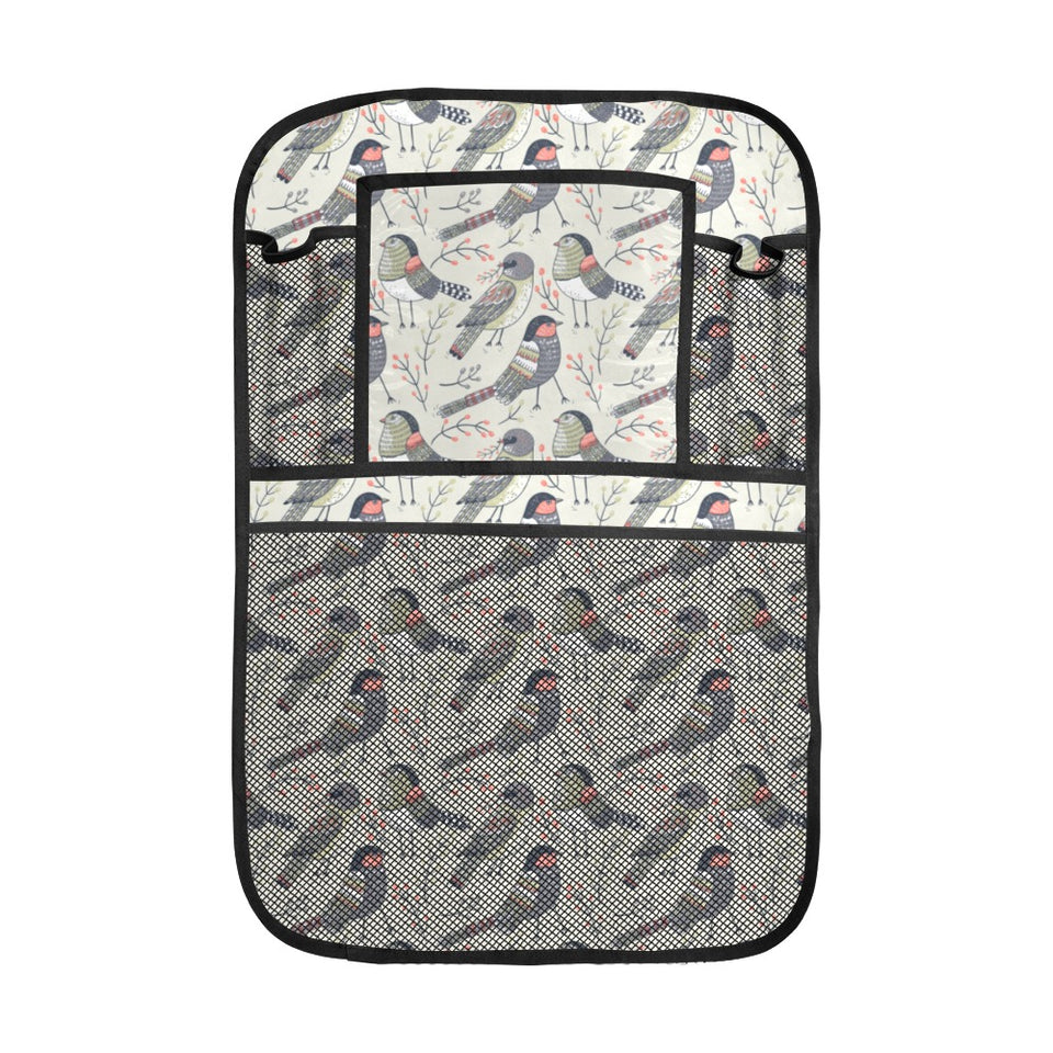 Pigeon Pattern Print Design 04 Car Seat Back Organizer