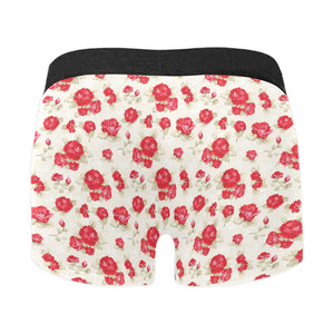Rose Pattern Print Design 01 Men's All Over Print Boxer Briefs Men's Underwear
