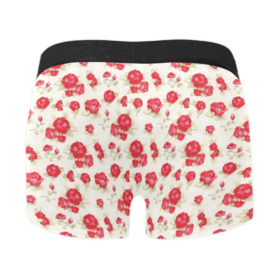 Rose Pattern Print Design 01 Men's All Over Print Boxer Briefs Men's Underwear