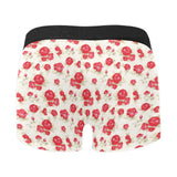 Rose Pattern Print Design 01 Men's All Over Print Boxer Briefs Men's Underwear