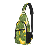 Banana Palm Leaves pattern All Over Print Chest Bag