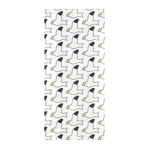 Seagull Pattern Print Design 05 Beach Towel