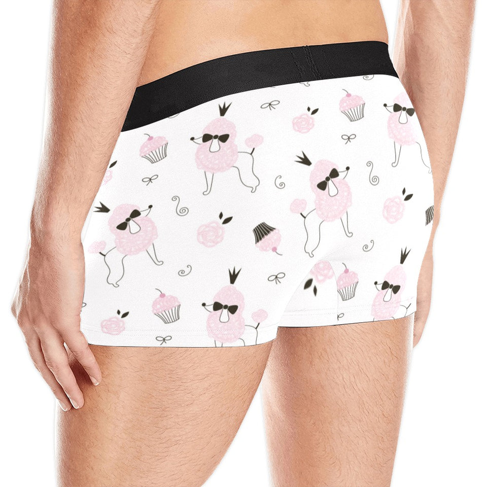 Poodle dog rose cake pattern Men's All Over Print Boxer Briefs Men's Underwear