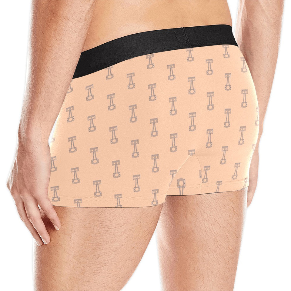 Engine Piston Cream Background Pattern Design 04 Men's All Over Print Boxer Briefs Men's Underwear