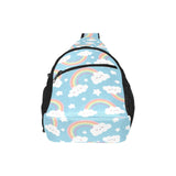 Cute rainbow clound star pattern blue background All Over Print Chest Bag