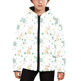 Cute Rhino pattern Kids' Boys' Girls' Padded Hooded Jacket