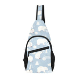 Cute polar bears Christmas decoration pattern All Over Print Chest Bag
