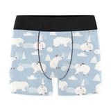 Cute polar bears Christmas decoration pattern Men's All Over Print Boxer Briefs Men's Underwear