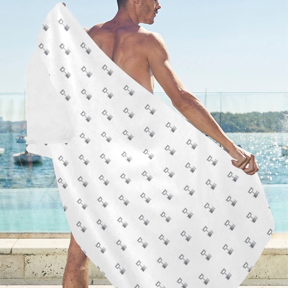 Engine Piston Background Pattern Print Design 01 Beach Towel