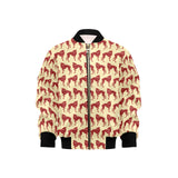Greyhound Pattern Print Design 04 Kids' Boys' Girls' Bomber Jacket
