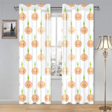 cute onions smiling faces Gauze Curtain