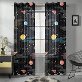 space pattern Gauze Curtain