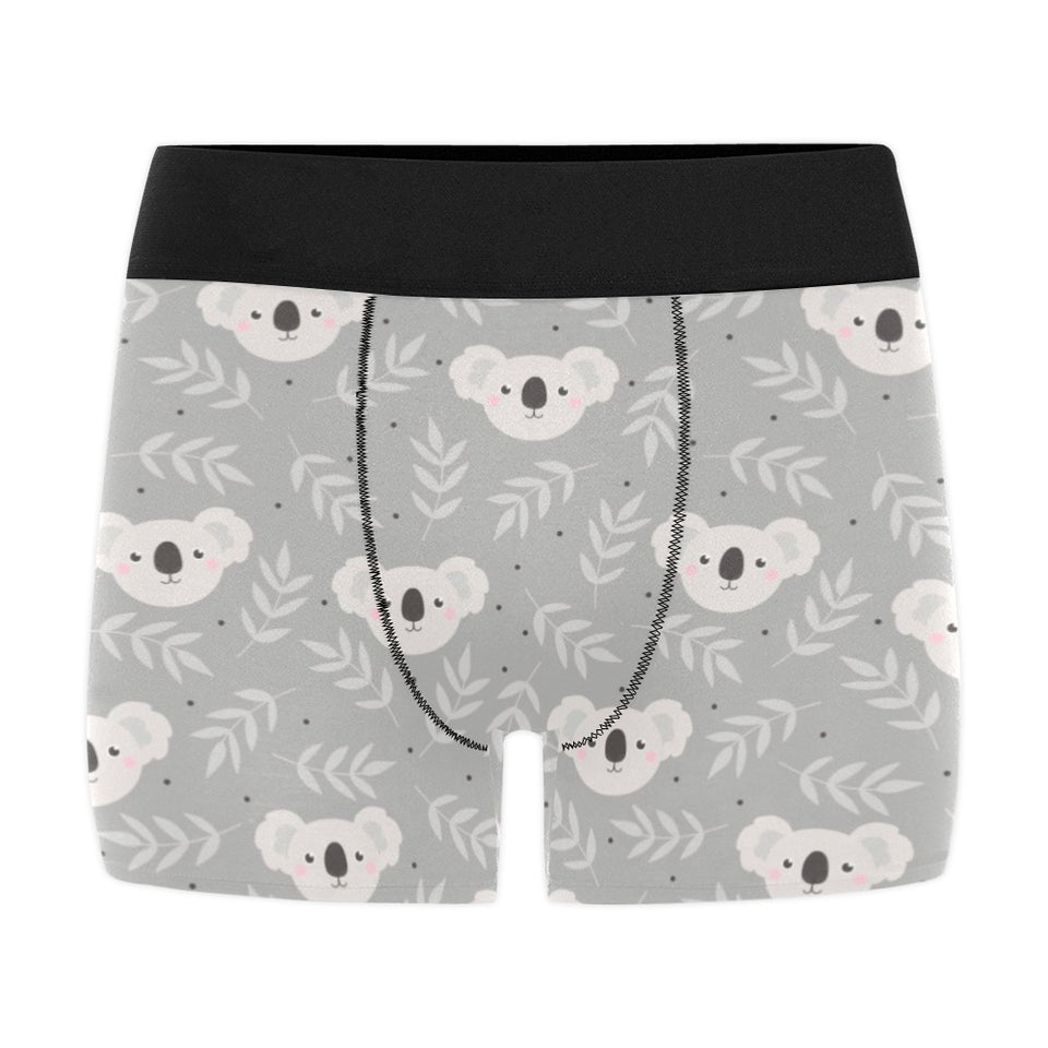 Cute koala leaves pattern Men's All Over Print Boxer Briefs Men's Underwear