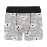 Cute koala leaves pattern Men's All Over Print Boxer Briefs Men's Underwear