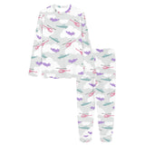 Helicopter plane pattern Women's All Over Print Pajama Set