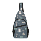 windmill tree pattern All Over Print Chest Bag
