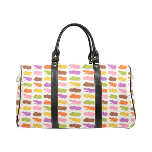 Hippopotamus Pattern Print Design 01 Travel Bag