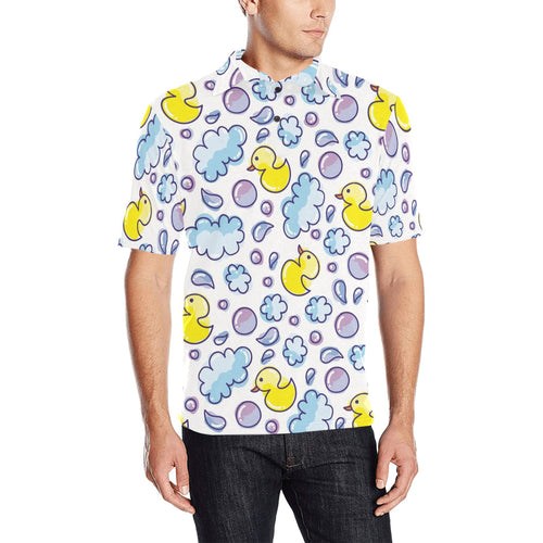 Duck Pattern Print Design 01 Men's All Over Print Polo Shirt