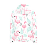Cute flamingo pattern Men's Padded Hooded Jacket