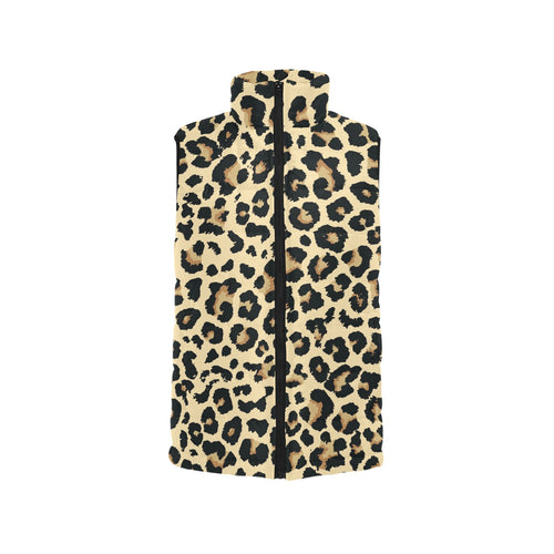 Leopard print design pattern Men's Padded Vest