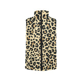 Leopard print design pattern Men's Padded Vest