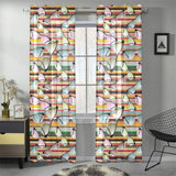 Sun Glasses Pattern Print Design 02 Gauze Curtain