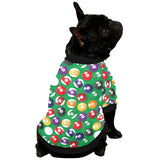 Billiard Ball Pattern Print Design 02 All Over Print Pet Dog Round Neck Fuzzy Shirt