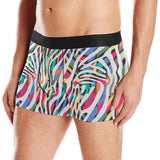 Colorful zebra skin pattern Men's All Over Print Boxer Briefs Men's Underwear