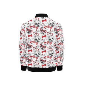 Yorkshire Terrier Pattern Print Design 04 Kids' Boys' Girls' Bomber Jacket