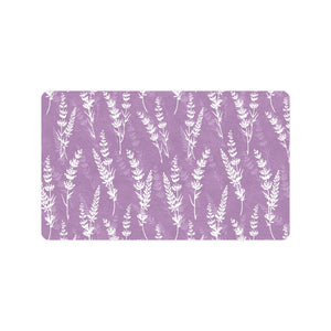 Lavender flowers purple pattern Doormat