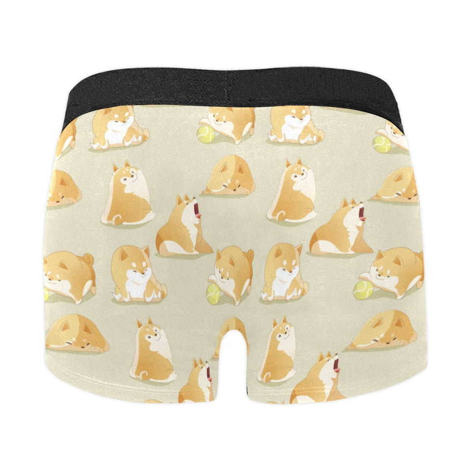 Cute fat shiba inu dog pattern Men's All Over Print Boxer Briefs Men's Underwear