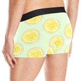 slice of lemon pattern Men's All Over Print Boxer Briefs Men's Underwear
