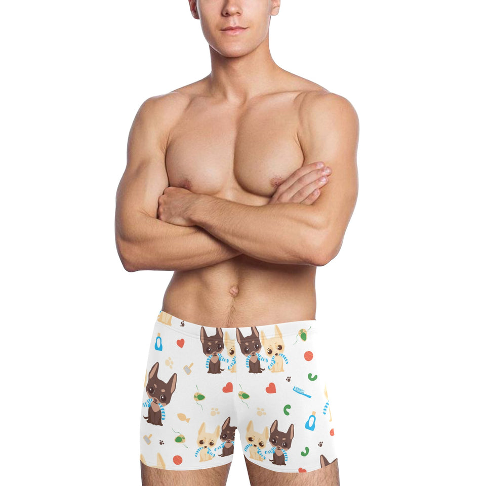 Cute Chihuahua dog pattern Men's Swimming Trunks