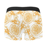 hand drawn orange fruit pattern Men's All Over Print Boxer Briefs Men's Underwear