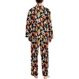 Goldfish Pattern Print Design 03 Men's Long Pajama Set