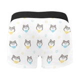 Cute Siberian Husky pattern Men's All Over Print Boxer Briefs Men's Underwear