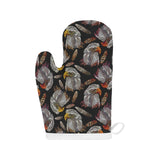 Eagle Pattern Print Design 05 Heat Resistant Oven Mitts