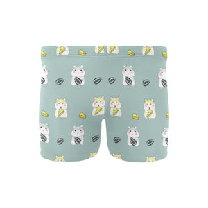 Cute hamster cheese pattern Men's Swimming Trunks