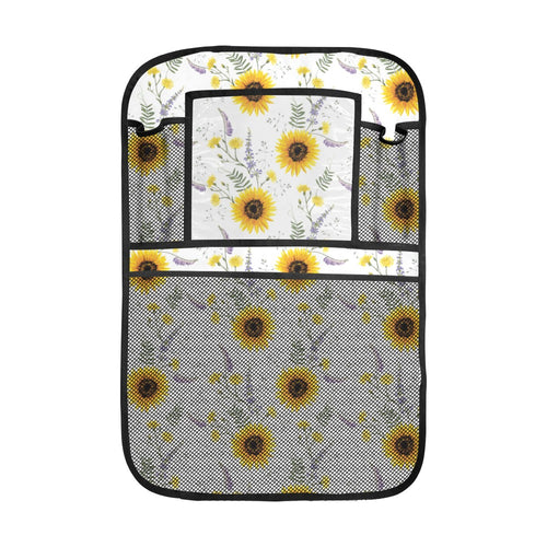 beautiful sunflowers pattern Car Seat Back Organizer