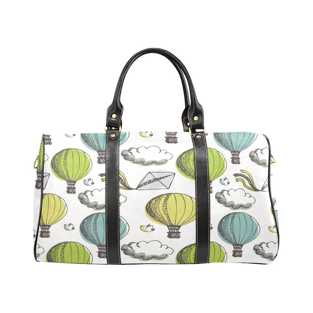 Hot Air Balloon Bird Cloud Pattern Travel Bag