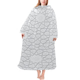 arabic star pattern Blanket Robe with Sleeves
