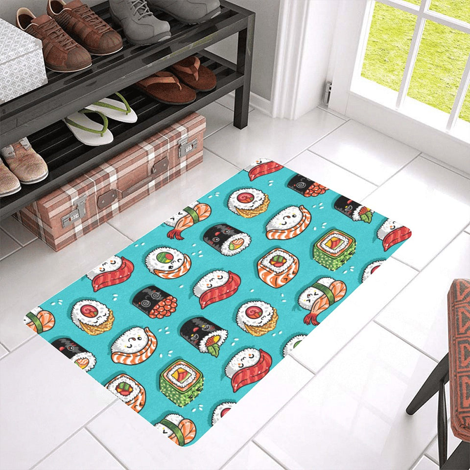 Cute sushi pattern Doormat