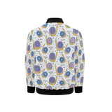 Snail Pattern Print Design 05 Kids' Boys' Girls' Bomber Jacket
