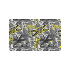 Hand drawn dragonfly pattern Doormat