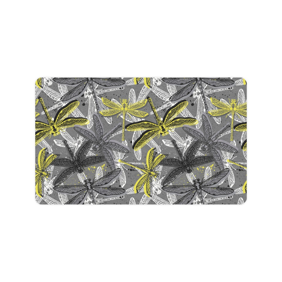 Hand drawn dragonfly pattern Doormat