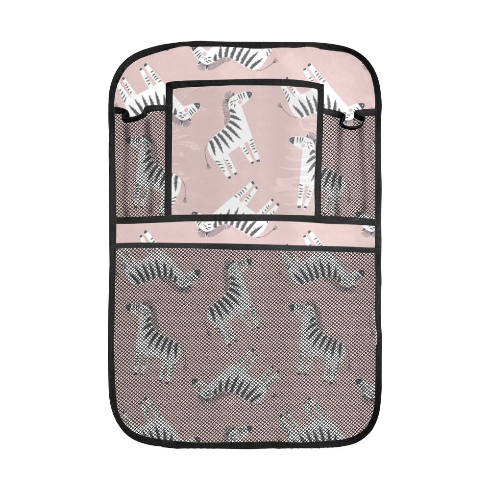 Cute zebra pattern Car Seat Back Organizer